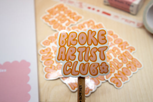Broke Artist Club Sticker