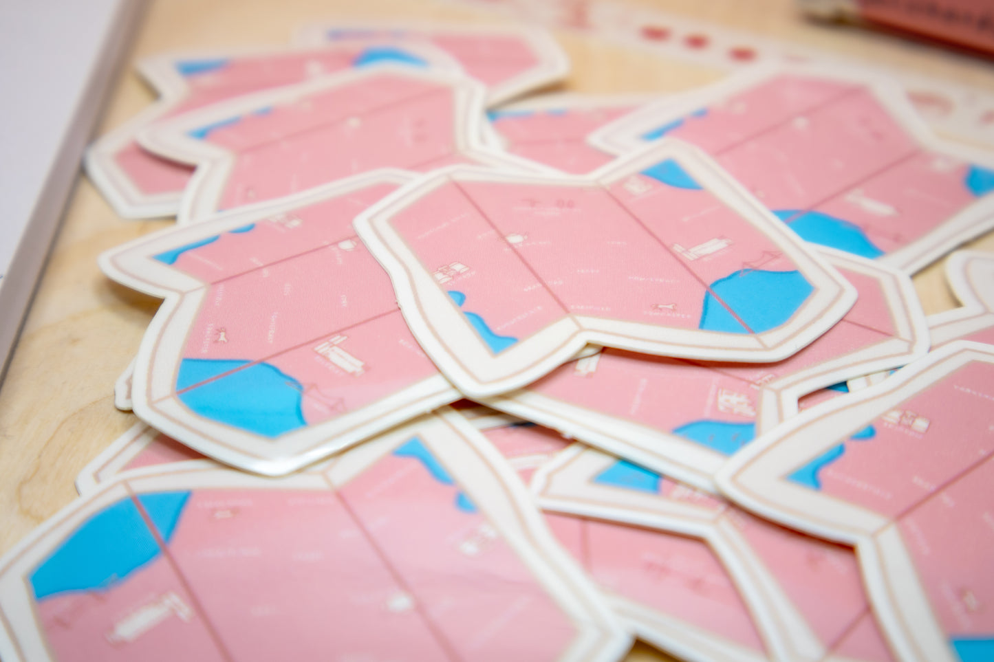 Map of Yorkshire Stickers