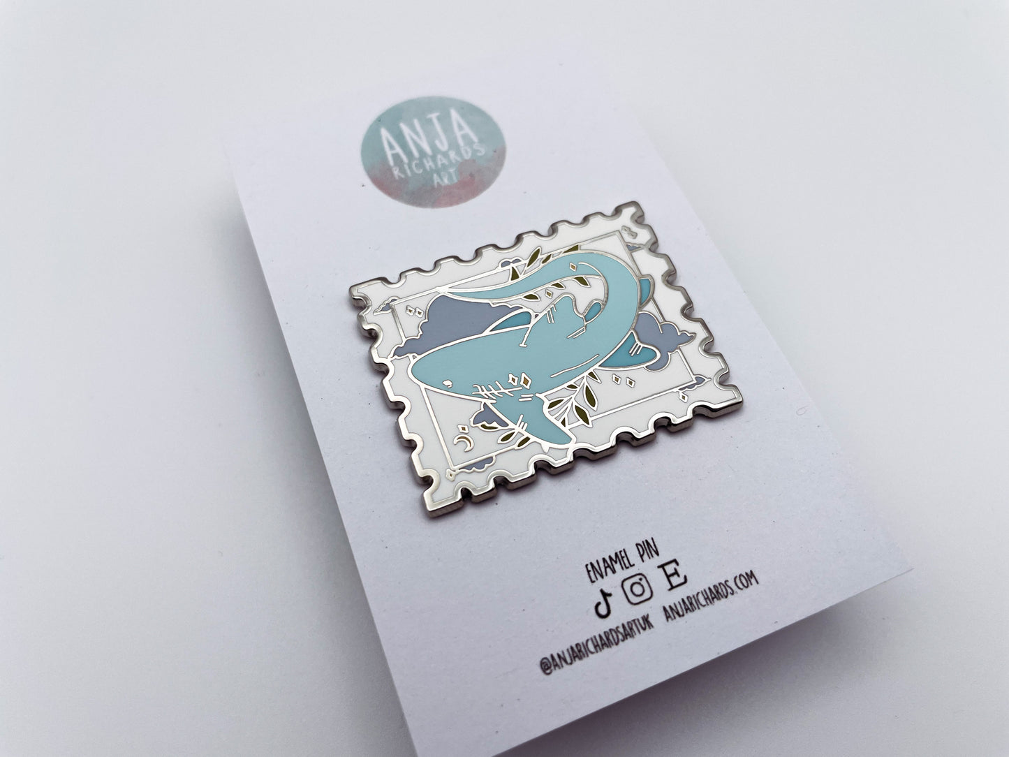 Shark Stamp Pin
