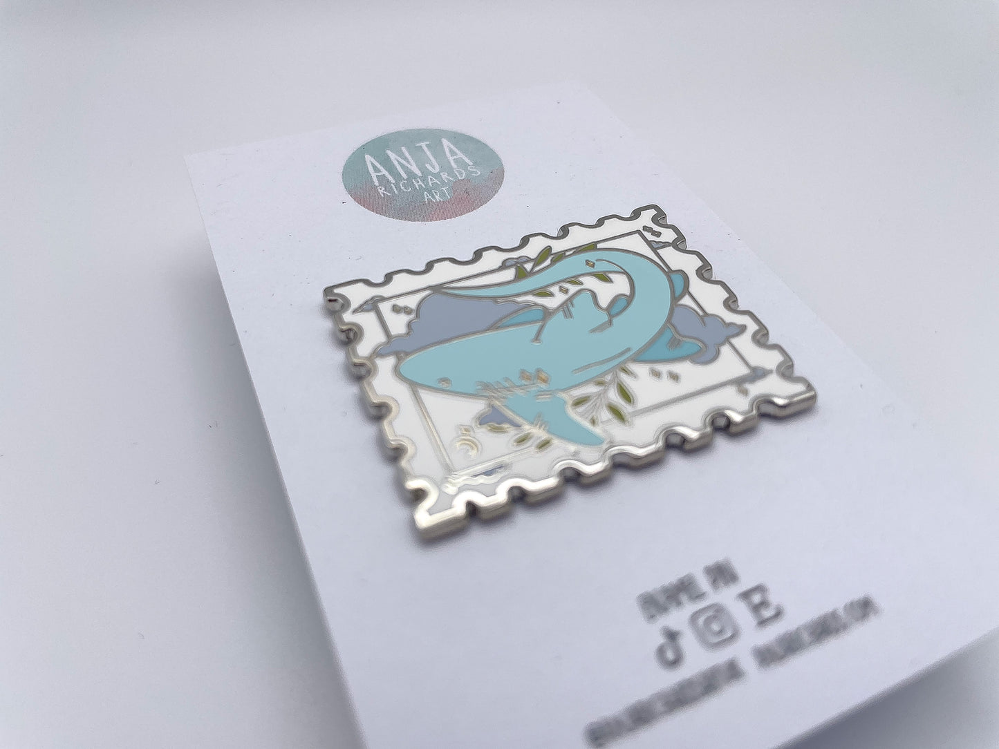 Shark Stamp Pin
